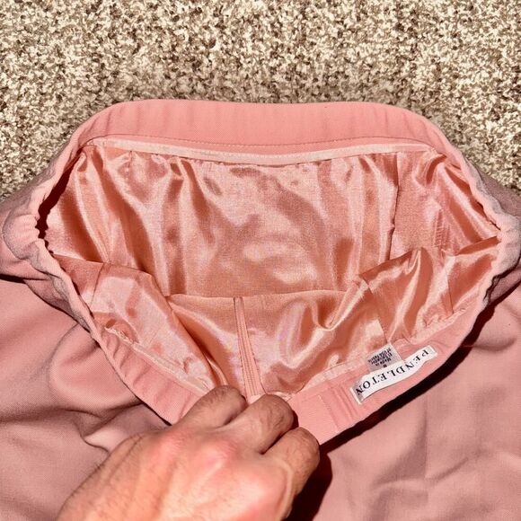 Pendleton Women's Virgin Wool Midi Skirt in Pink Size 9 - Picture 8 of 9